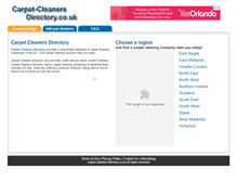 Tablet Screenshot of carpet-cleaners-directory.co.uk